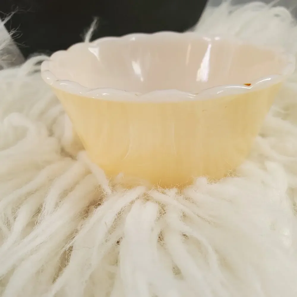 Fire King 424 Peach Luster Custard Dessert Cup Set 6ozFire